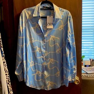 Zara ‘Satin Effect’ Blouse